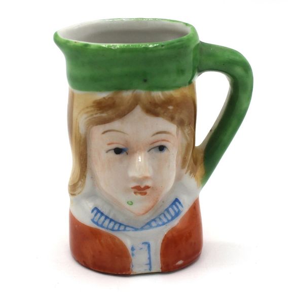 Vintage Hand Painted Japan Ceramic Pottery Collectible Toby Jugs Handle Lot of 7 - Picture 5 of 10